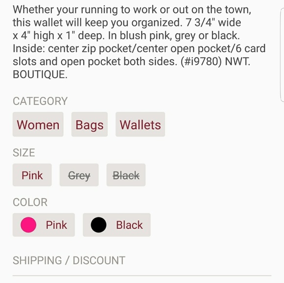 Blush Pink Faux Fur Wallet - Picture 4 of 4